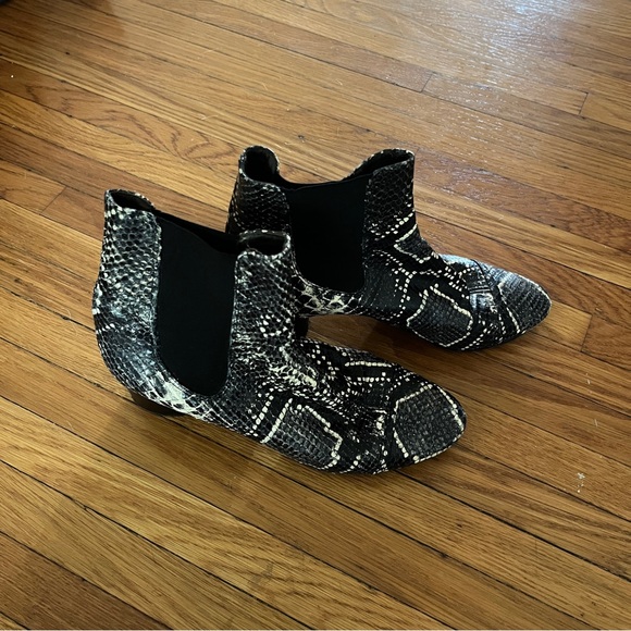 Isabel Marant Danae Python Snake Chelsea Boots Bootie sz 37 EUC - Picture 3 of 9